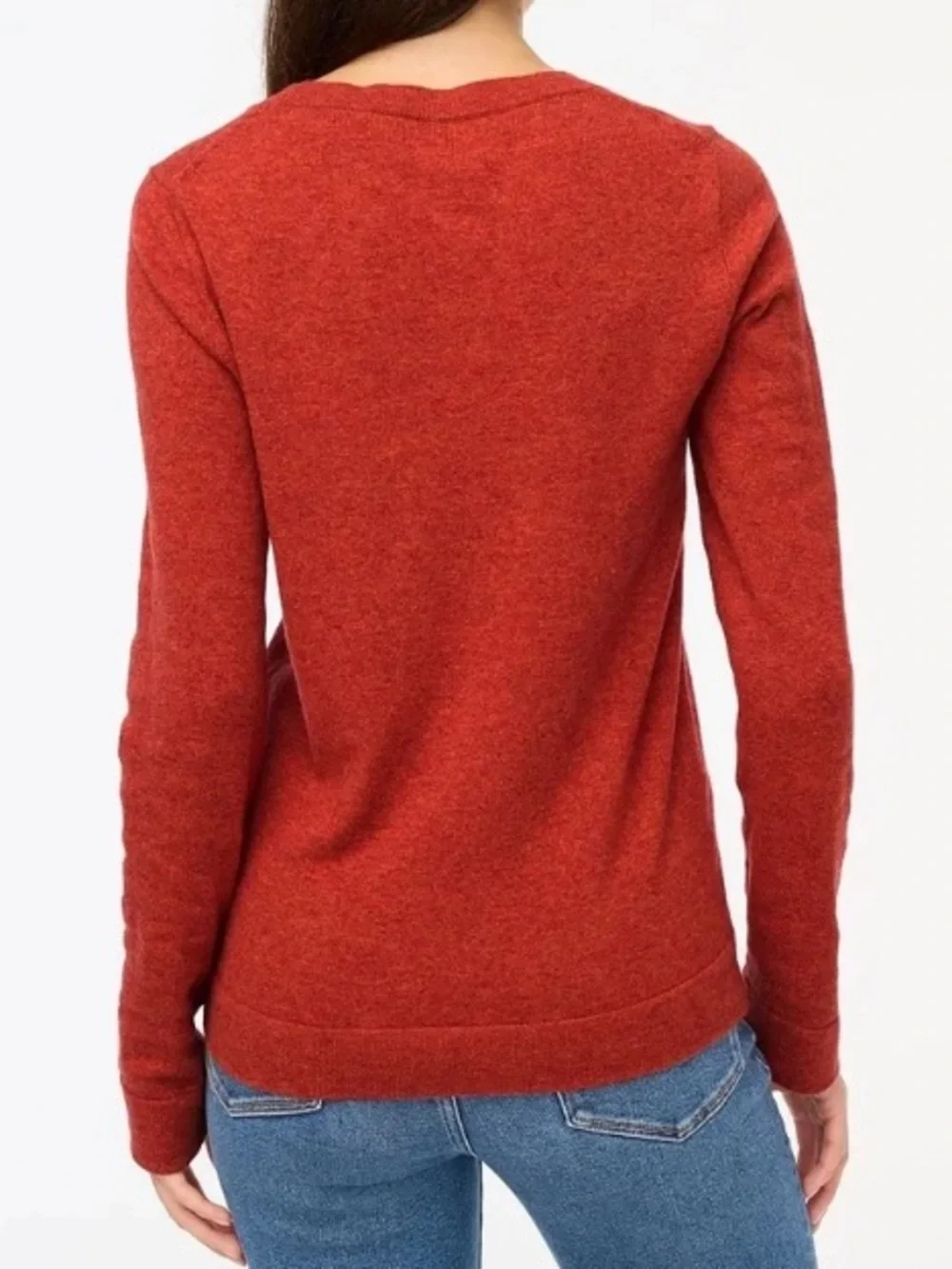 J.Crew Orange Teddie Pullover Sweater Medium